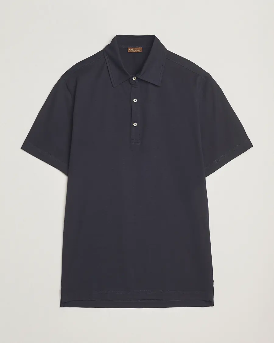 Stenströms Supima Cotton Polo Shirt Navy