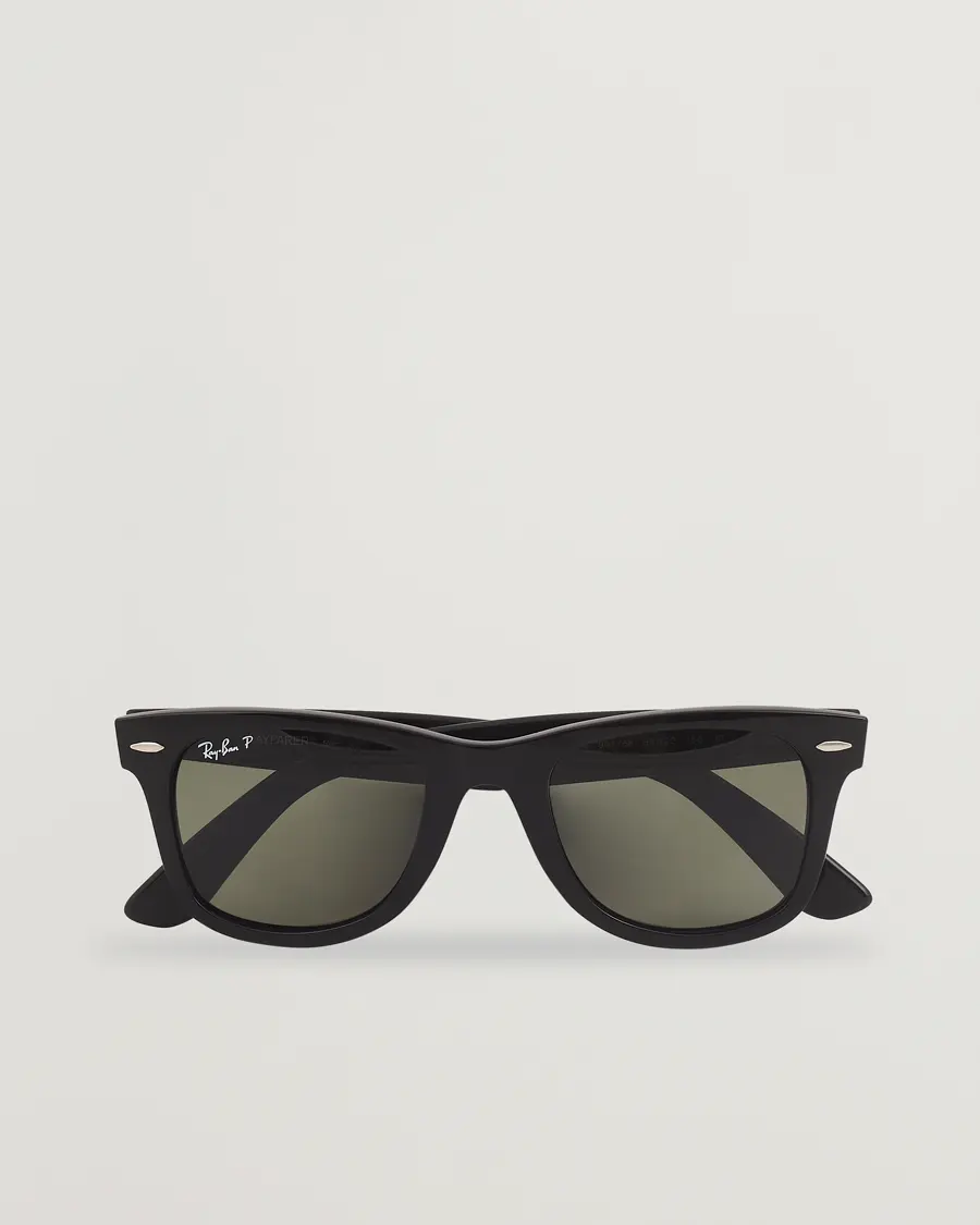 Ray-Ban Original Wayfarer Polarized Sunglasses Black/Green