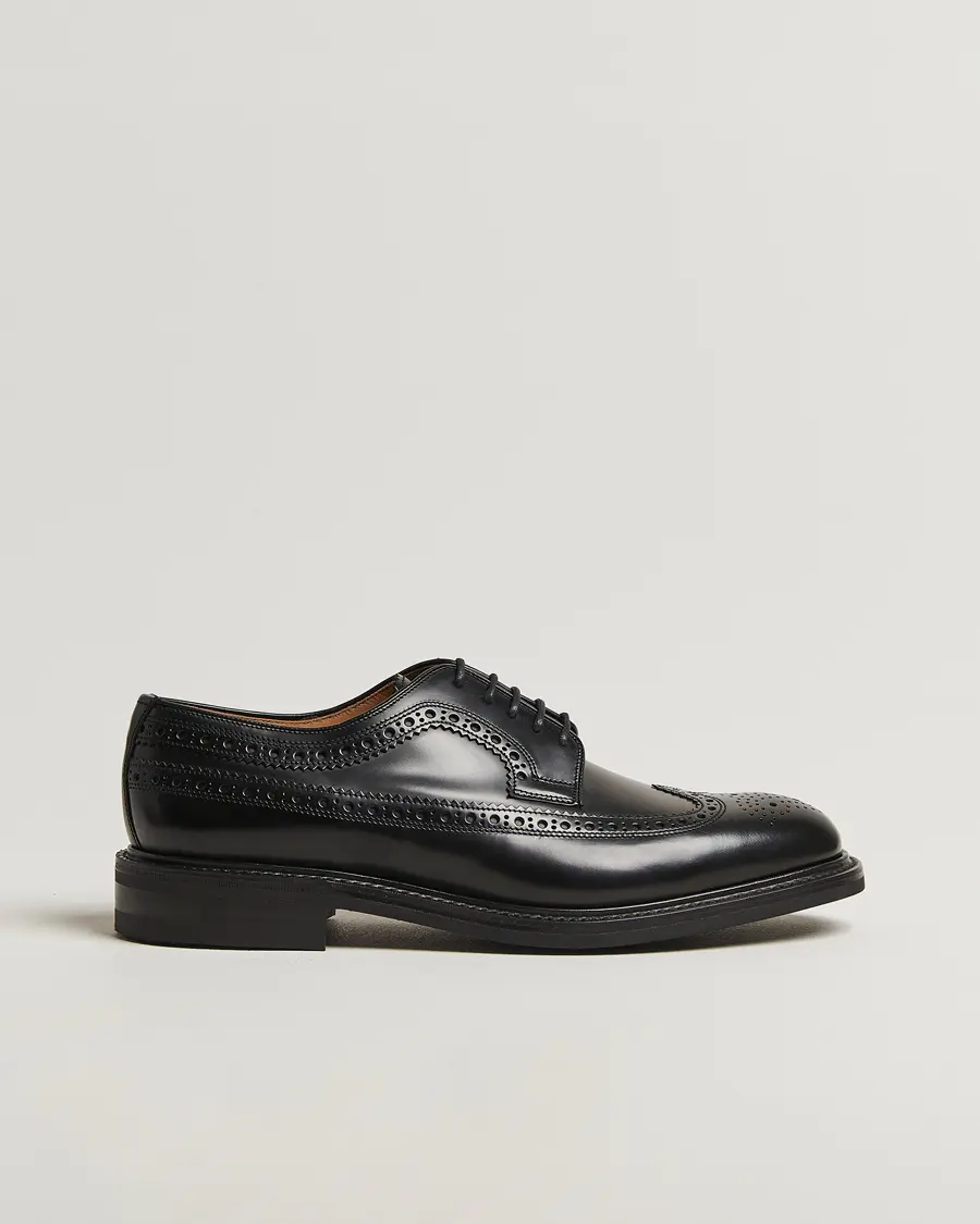 Loake Shoemakers Sovereign Longwing Derby Black