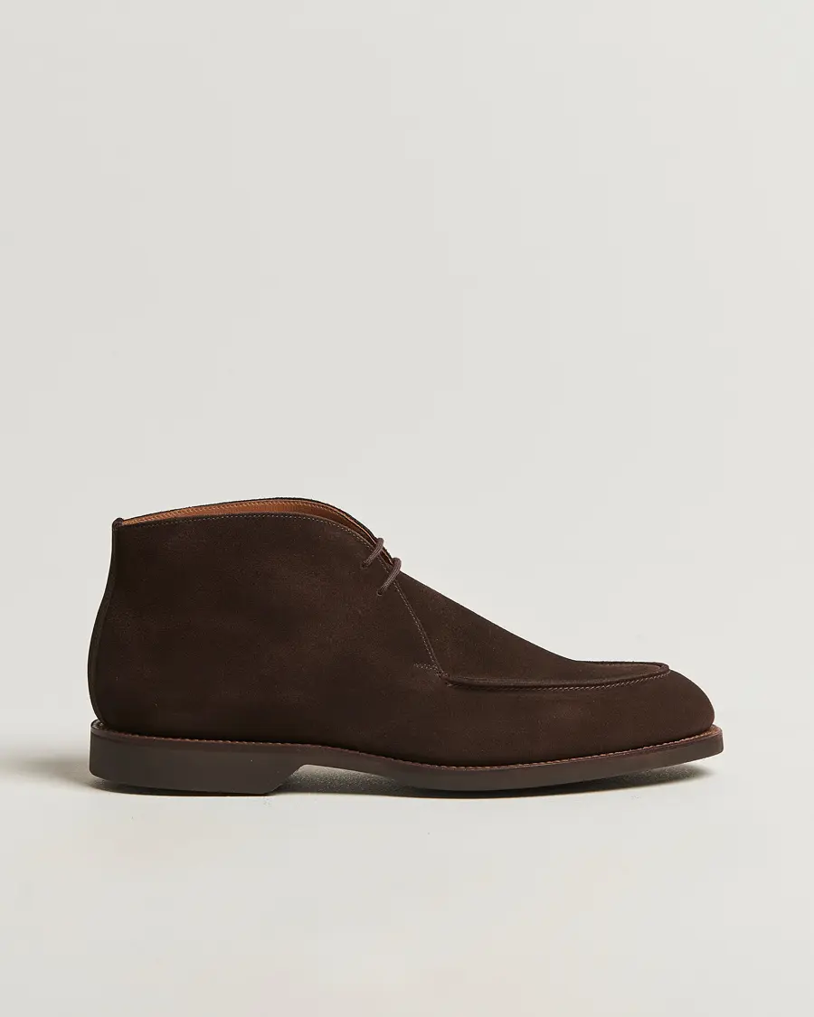 Crockett & Jones Bibury Chukka Boot Dark Brown Suede
