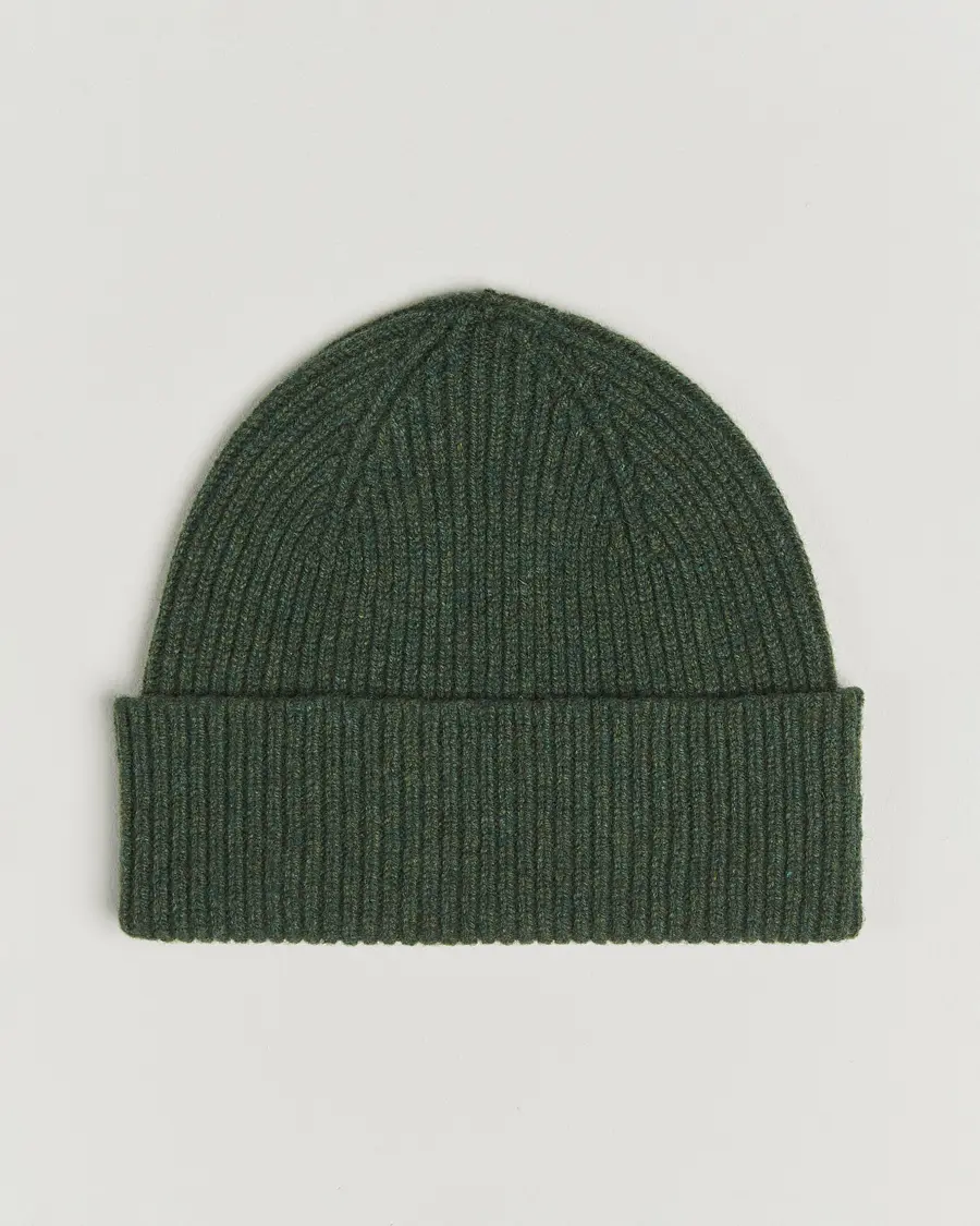 Robert Mackie Clyde Lambswool Beanie Green