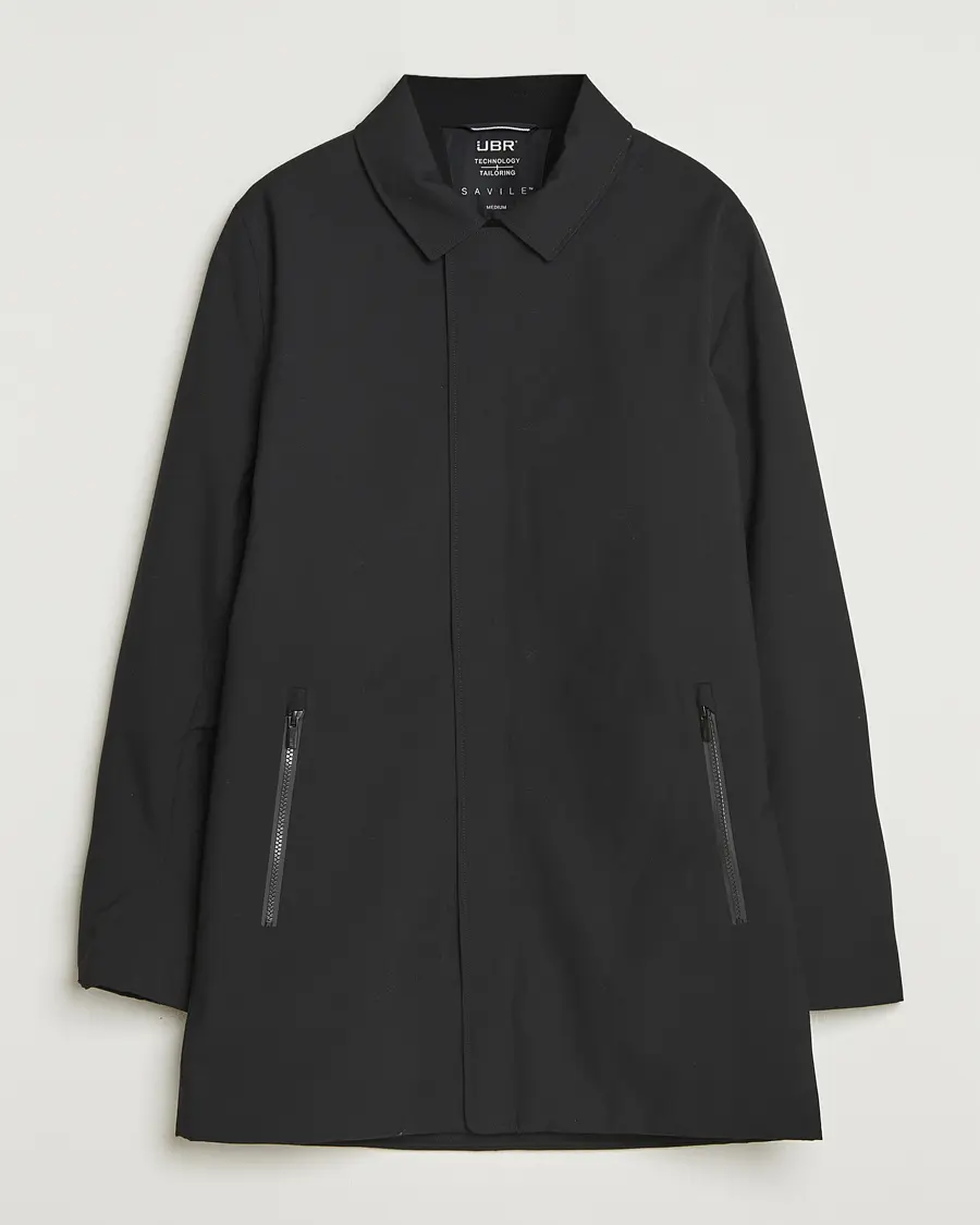 UBR Regulator Coat Savile Black Wool