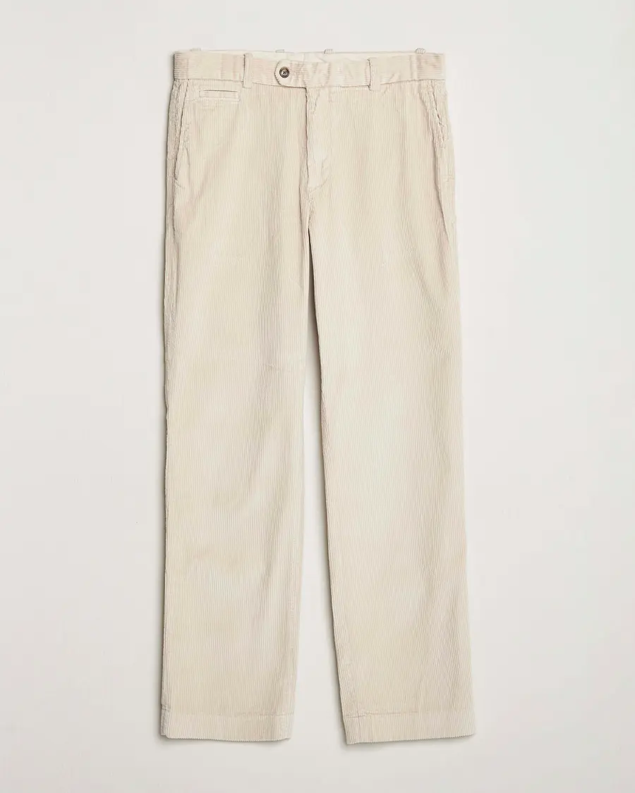 GANT Straight Fit Corduroy Trousers Putty