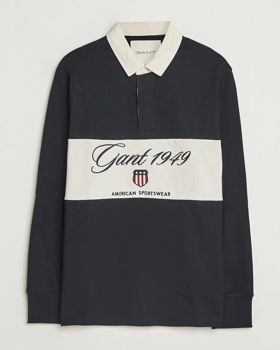 GANT Blocked Logo Heavy Rugger Black