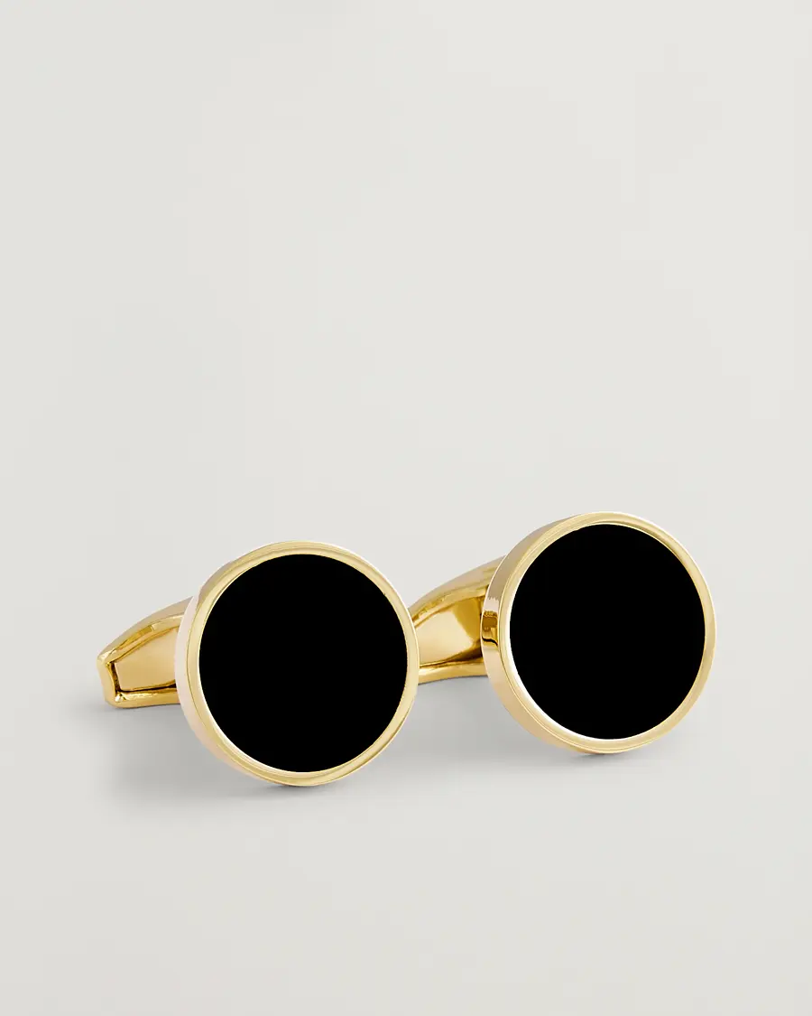Amanda Christensen Classic Cufflink Gold/Black