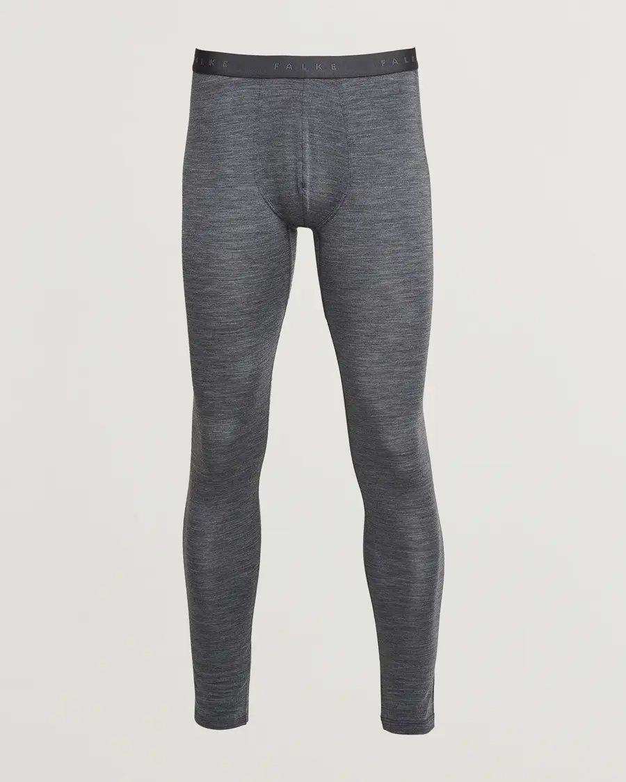 Falke Clima Wool Long Tights Dark Grey Heather