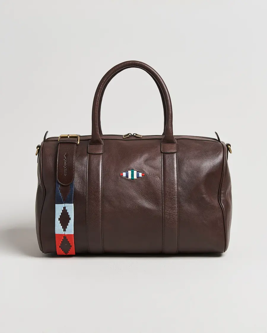 Pampeano Varon Small Leather Weekend Bag Brown
