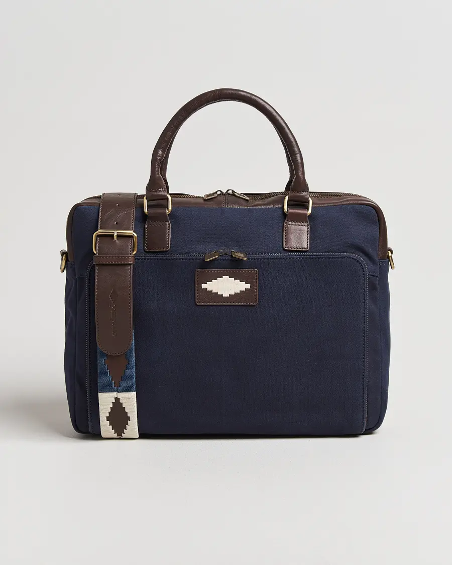 Pampeano Mensajero Canvas Briefcase Navy