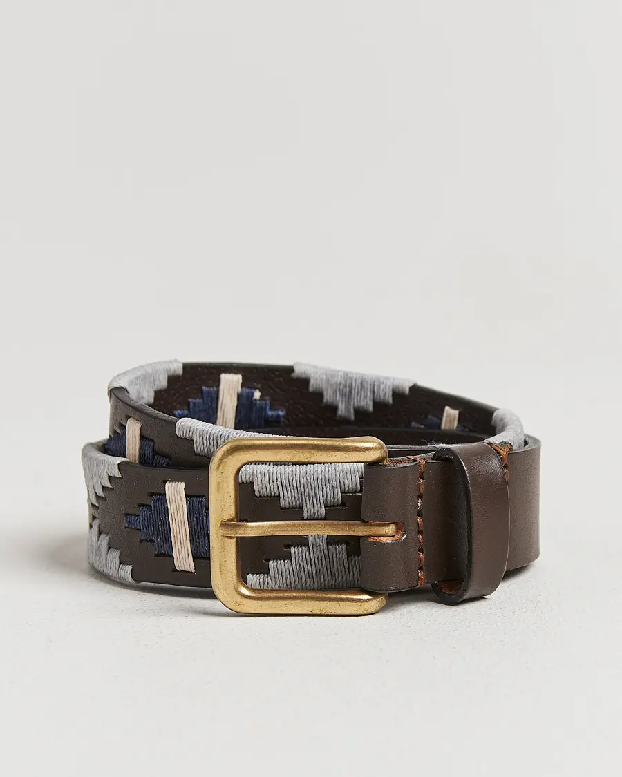 Pampeano Tornado Hand Stitched Classic Leather Belt 3,5cm Brown