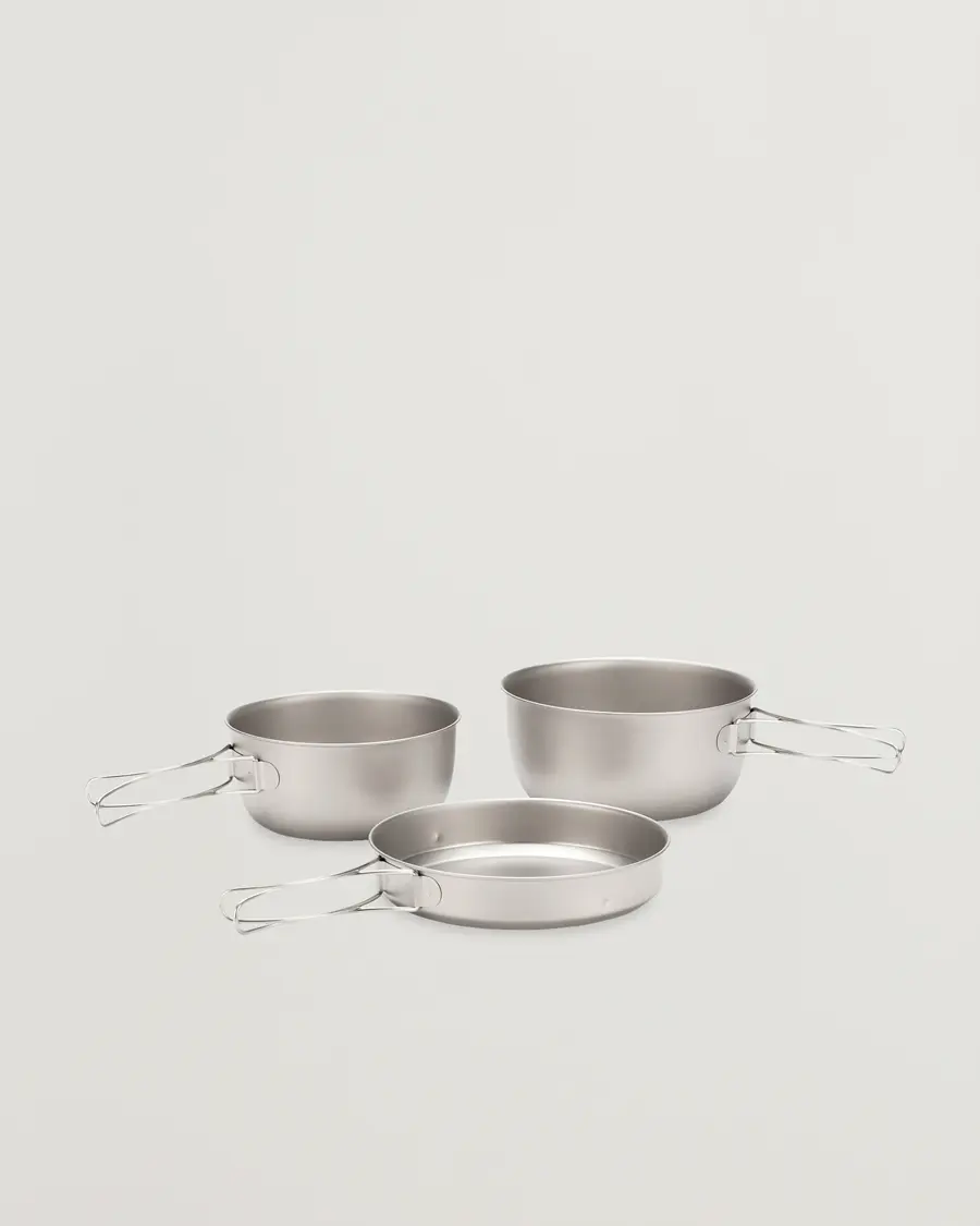Snow Peak 3 Piece Cookset Titanium