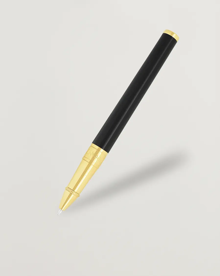 S.T. Dupont D-Initial Rollerball Pen Black/Golden