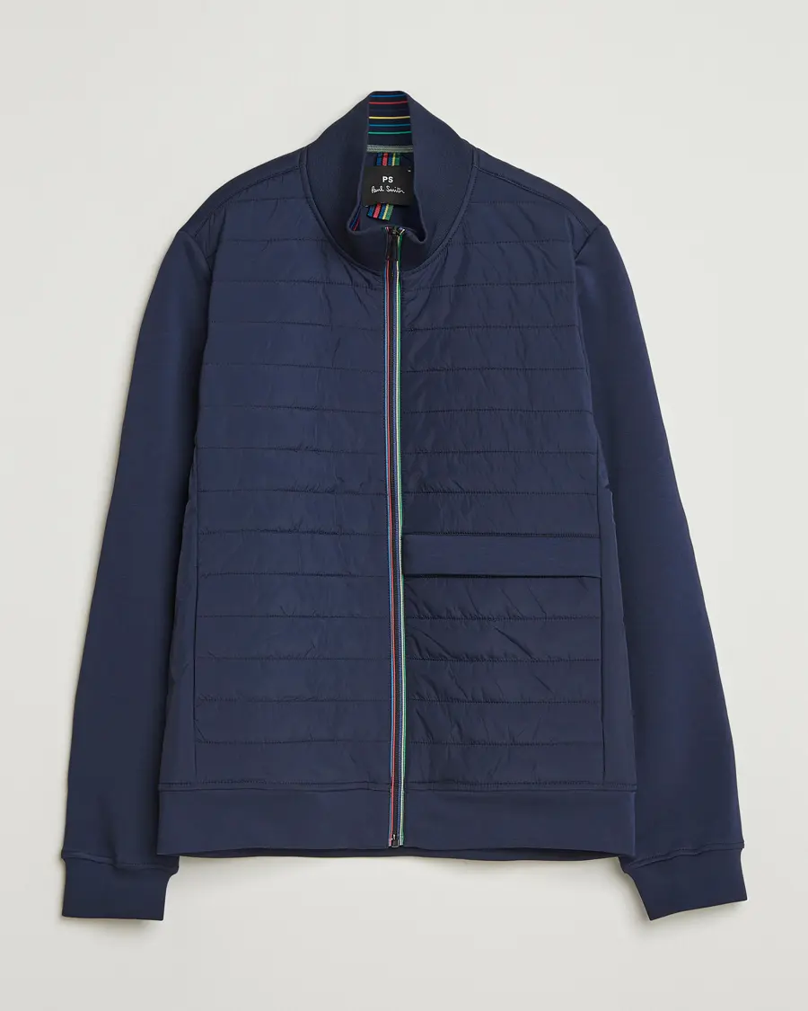 PS Paul Smith Mixed Media Jacket Navy