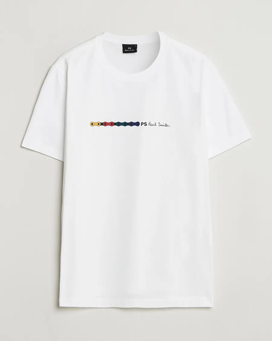 PS Paul Smith Chain Printed T-Shirt White