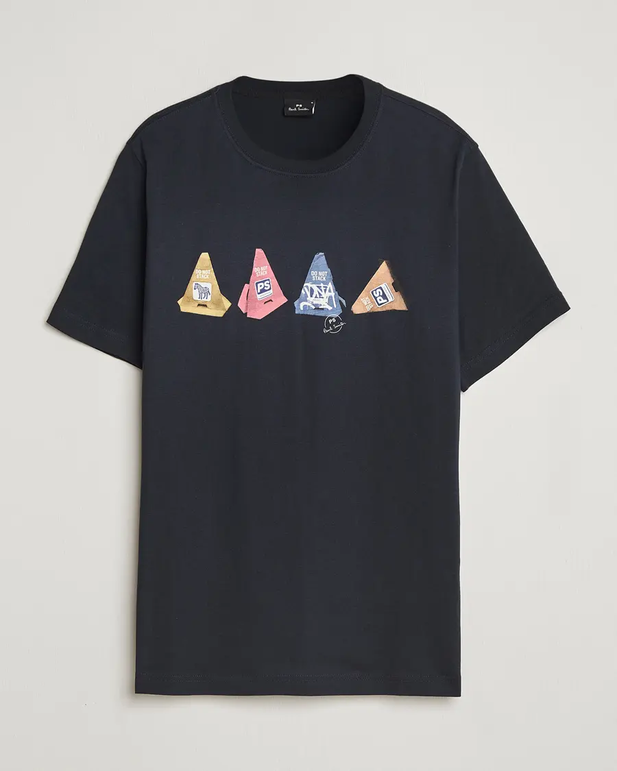 PS Paul Smith Cones Printed T-Shirt Navy