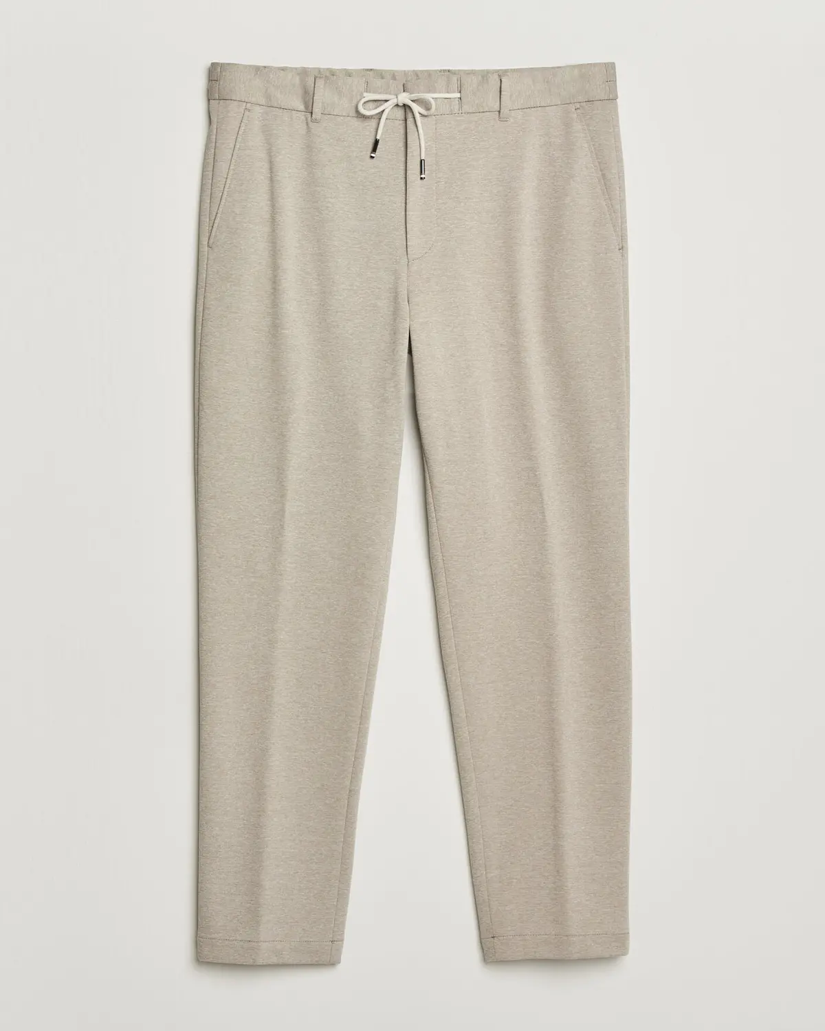 BOSS BLACK Perin Jersey Drawstring Trousers Dark Beige