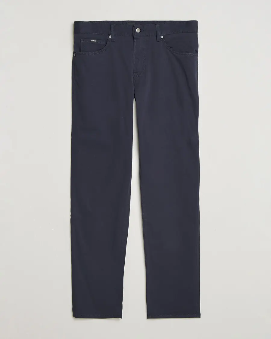 BOSS BLACK Re.Maine Cotton 5-Pocket Pants Dark Blue
