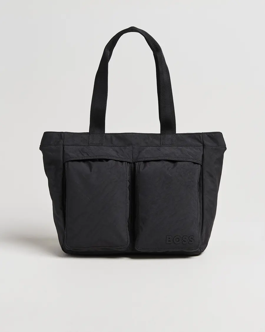 BOSS BLACK Catch Nylon Tote Bag Black