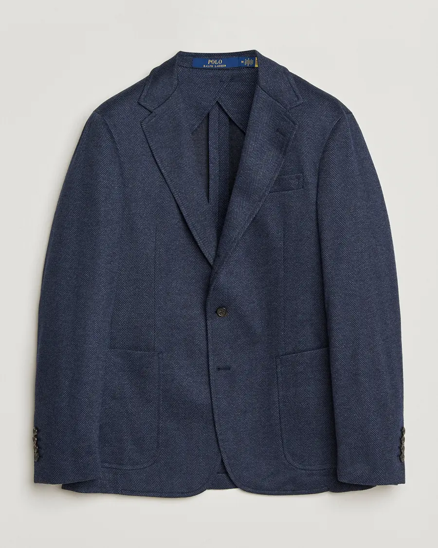 Polo Ralph Lauren Herringbone Single Breasted Sportcoat Navy Multi