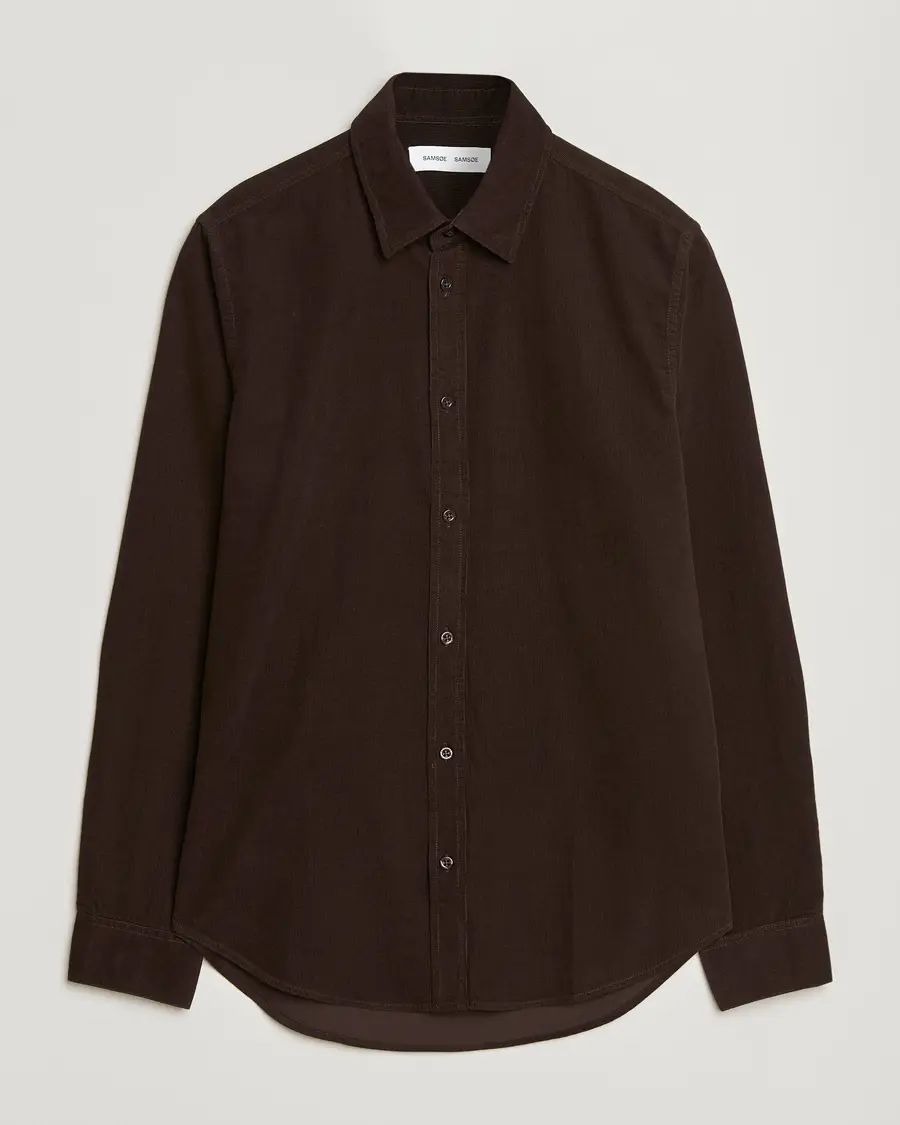 Samsøe Samsøe Liam Baby Cord Shirt Black Coffee