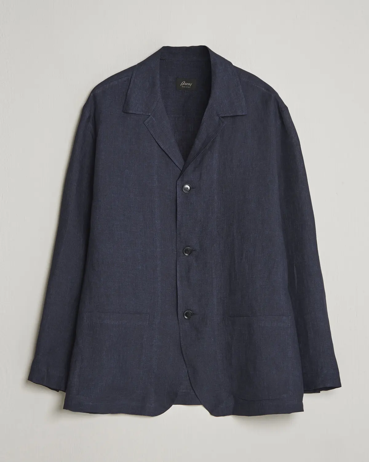 Brioni Linen Shirt Blazer Navy
