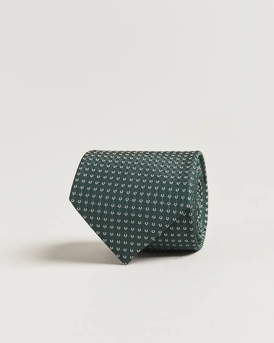 Brioni Microstructure Silk Tie Green