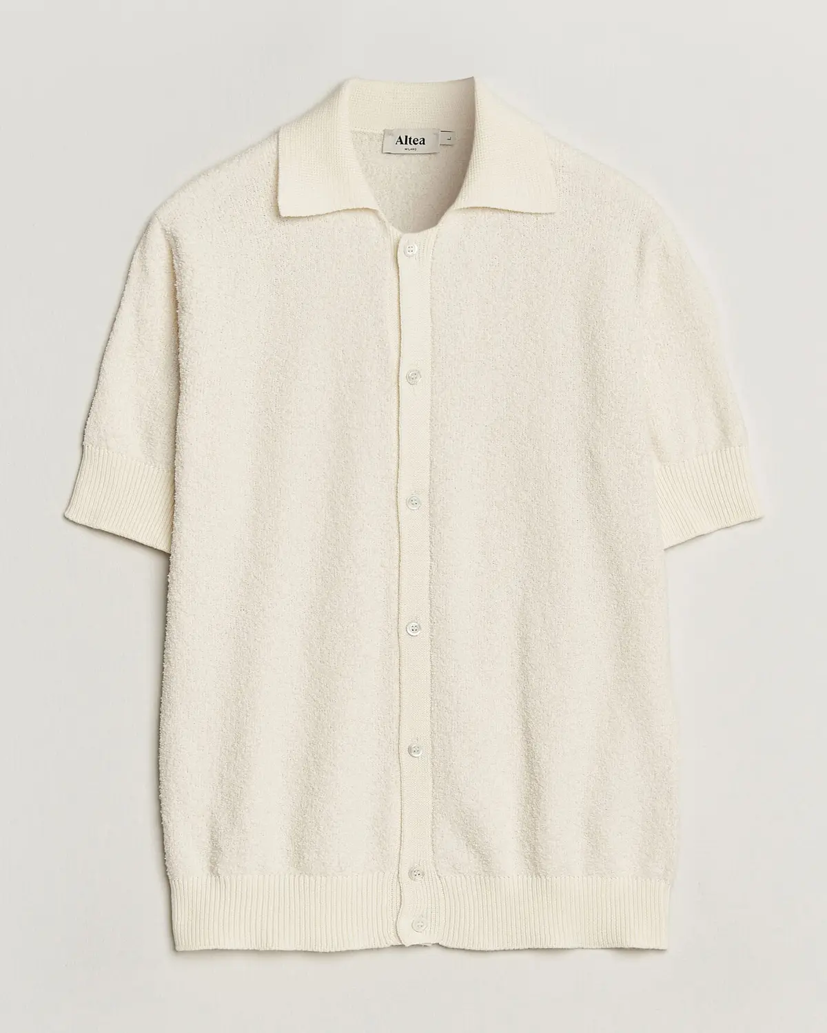 Altea Soft Boucle Resort Shirt Off White