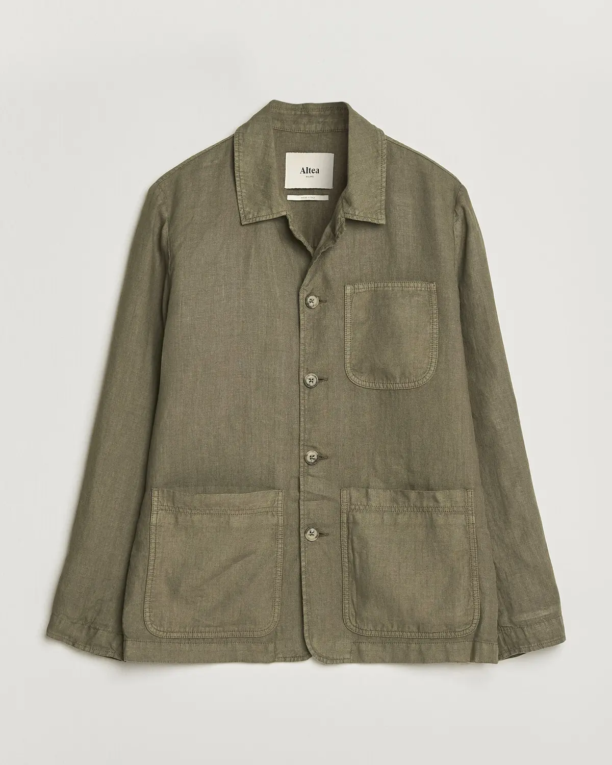 Altea Linen Chore Jacket Military