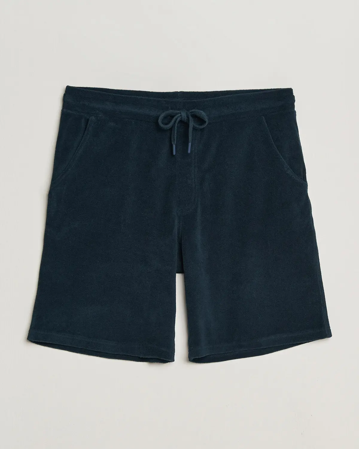 Altea Terry Drawstring Shorts Navy