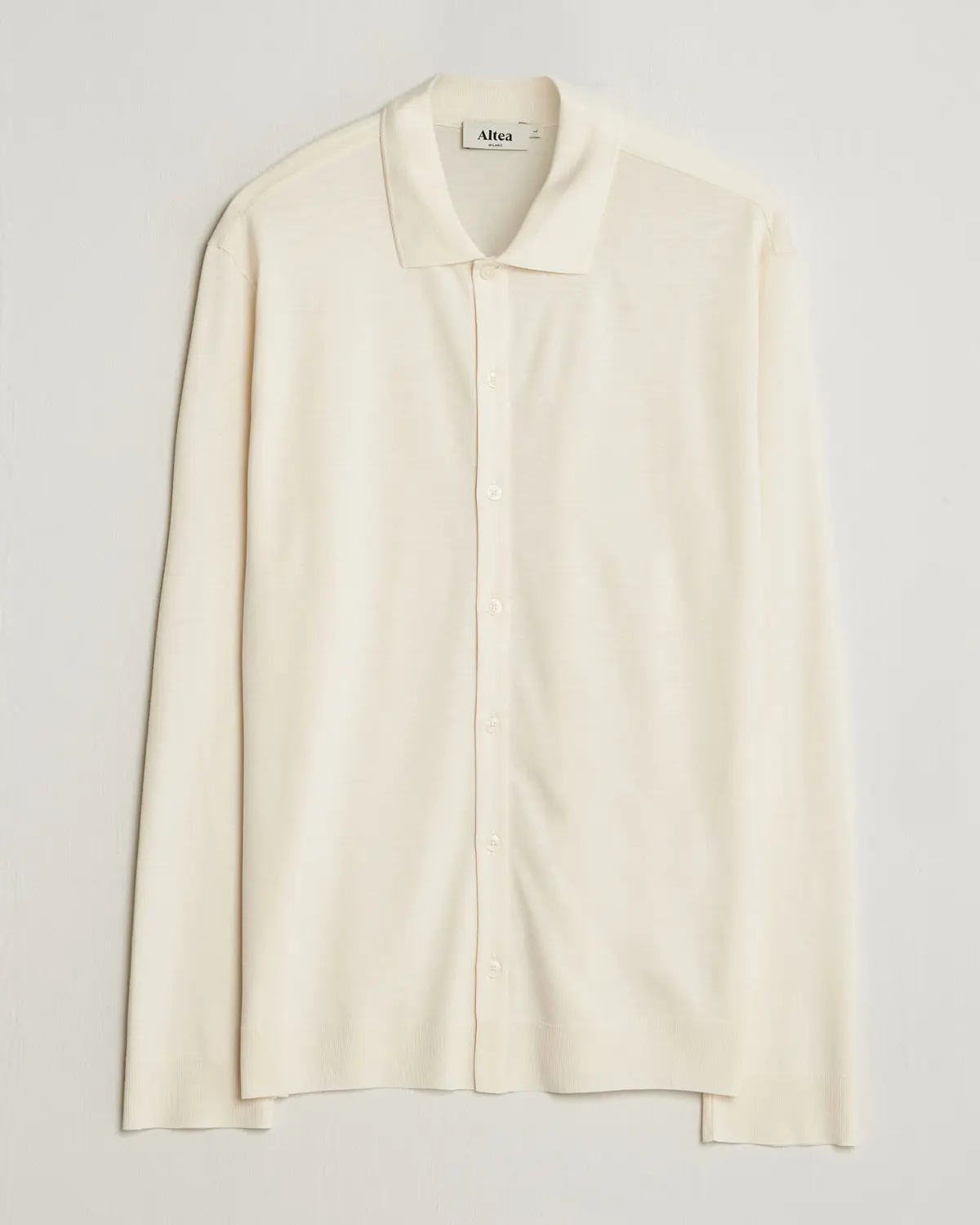 Altea Jersey Knit Shirt Off White