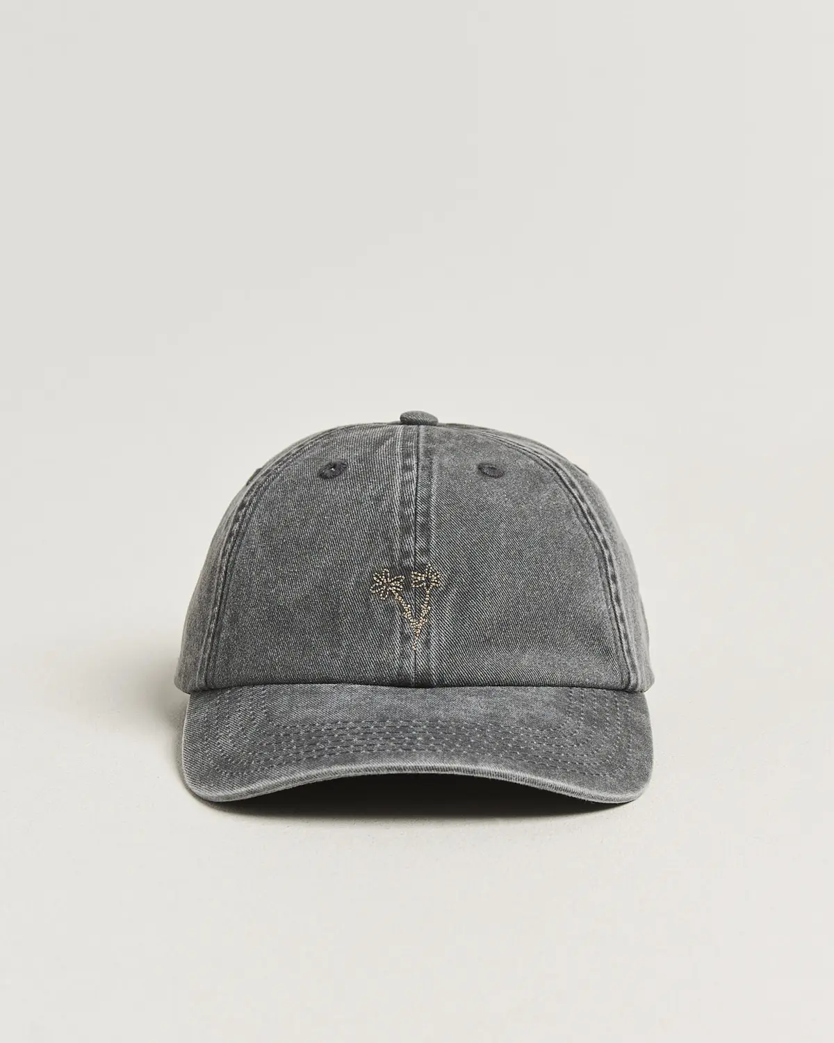 Forét Bouquet Heavy Washed Cap Washed Black