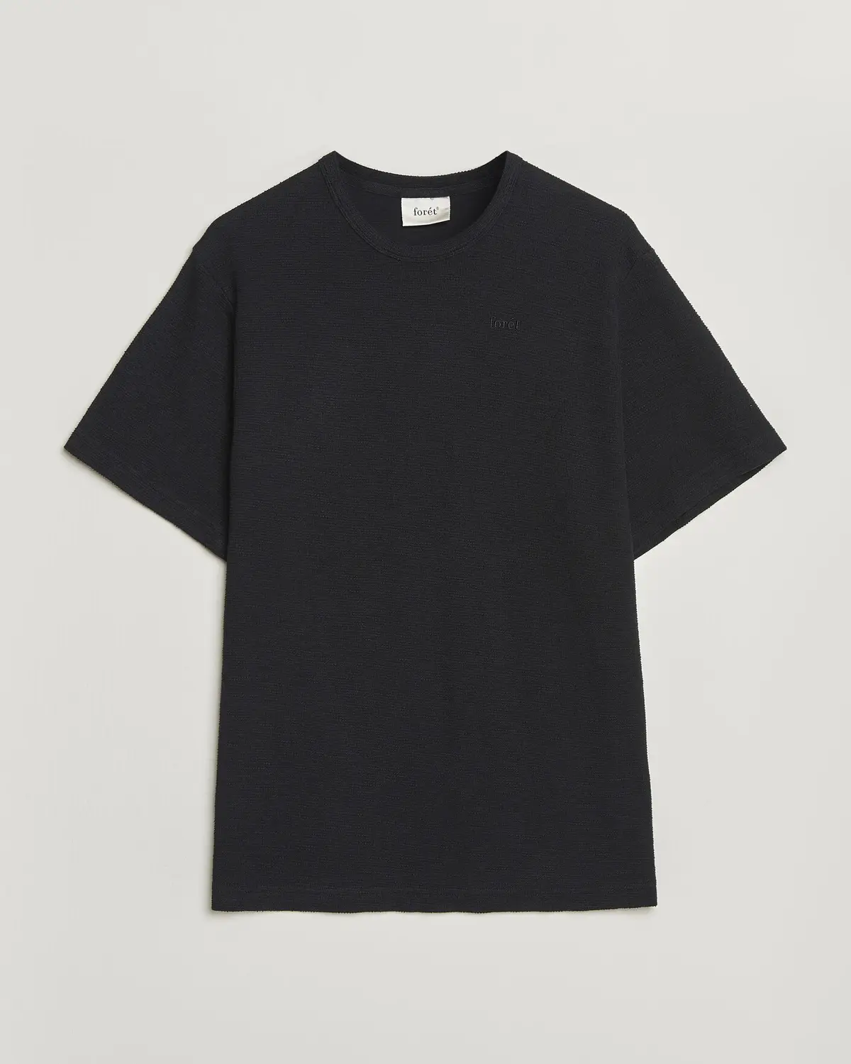 Forét Fir Structured T-Shirt Black