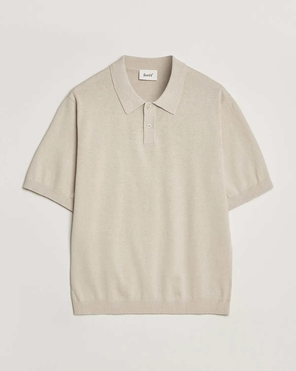 Forét Sea Cotton/Linen Polo Oatmeal
