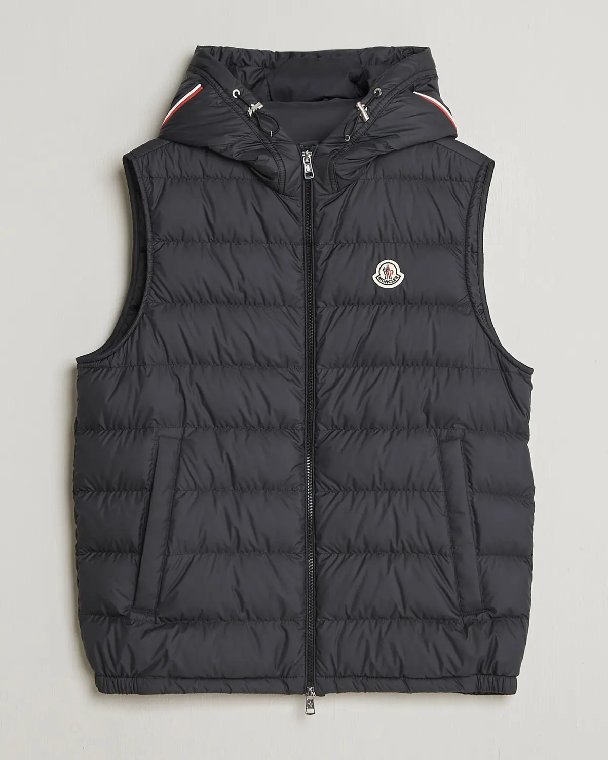 Moncler Marseillan Hooded Down Vest Black