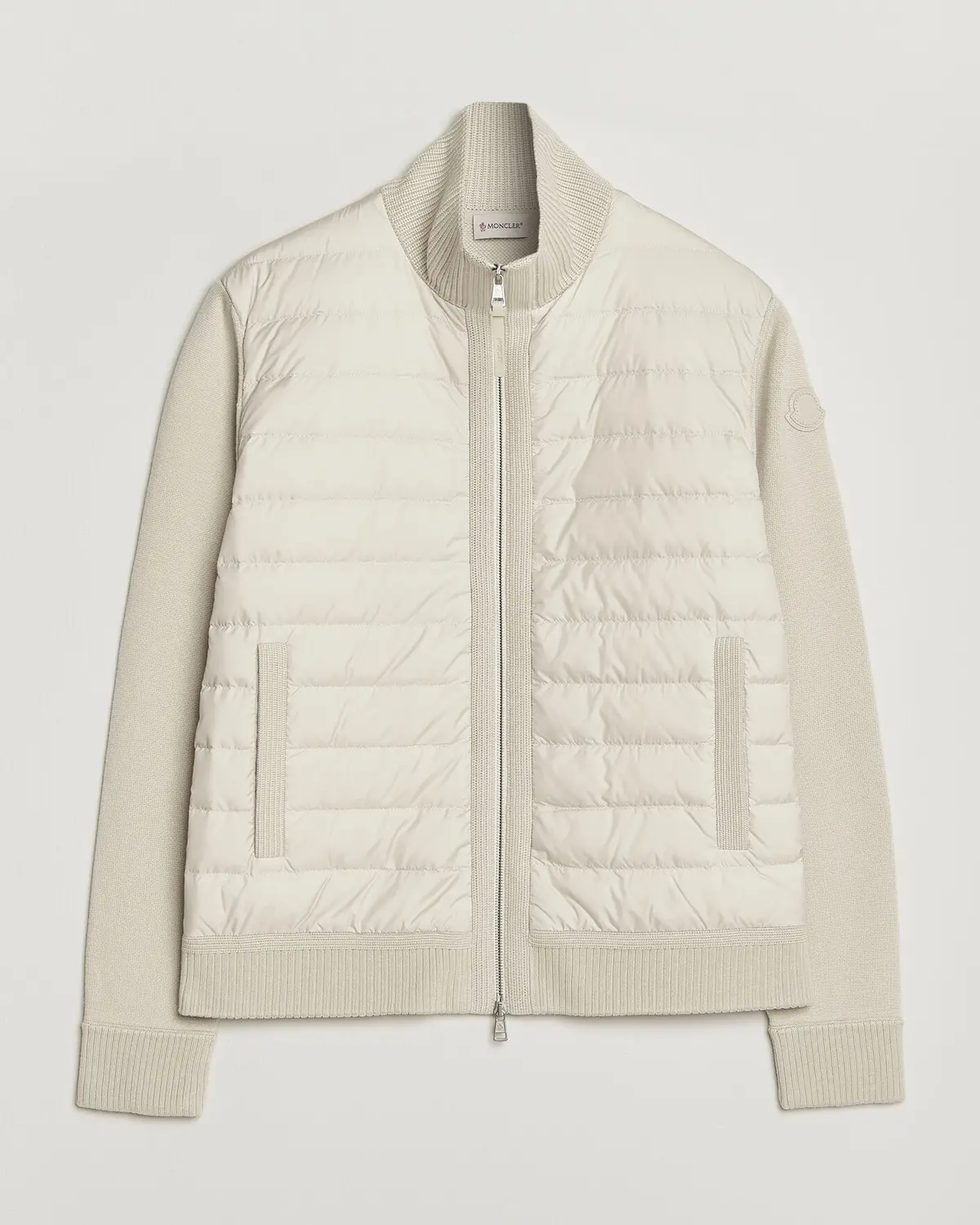 Moncler Luxury Hybrid Zip Cardigan Off White