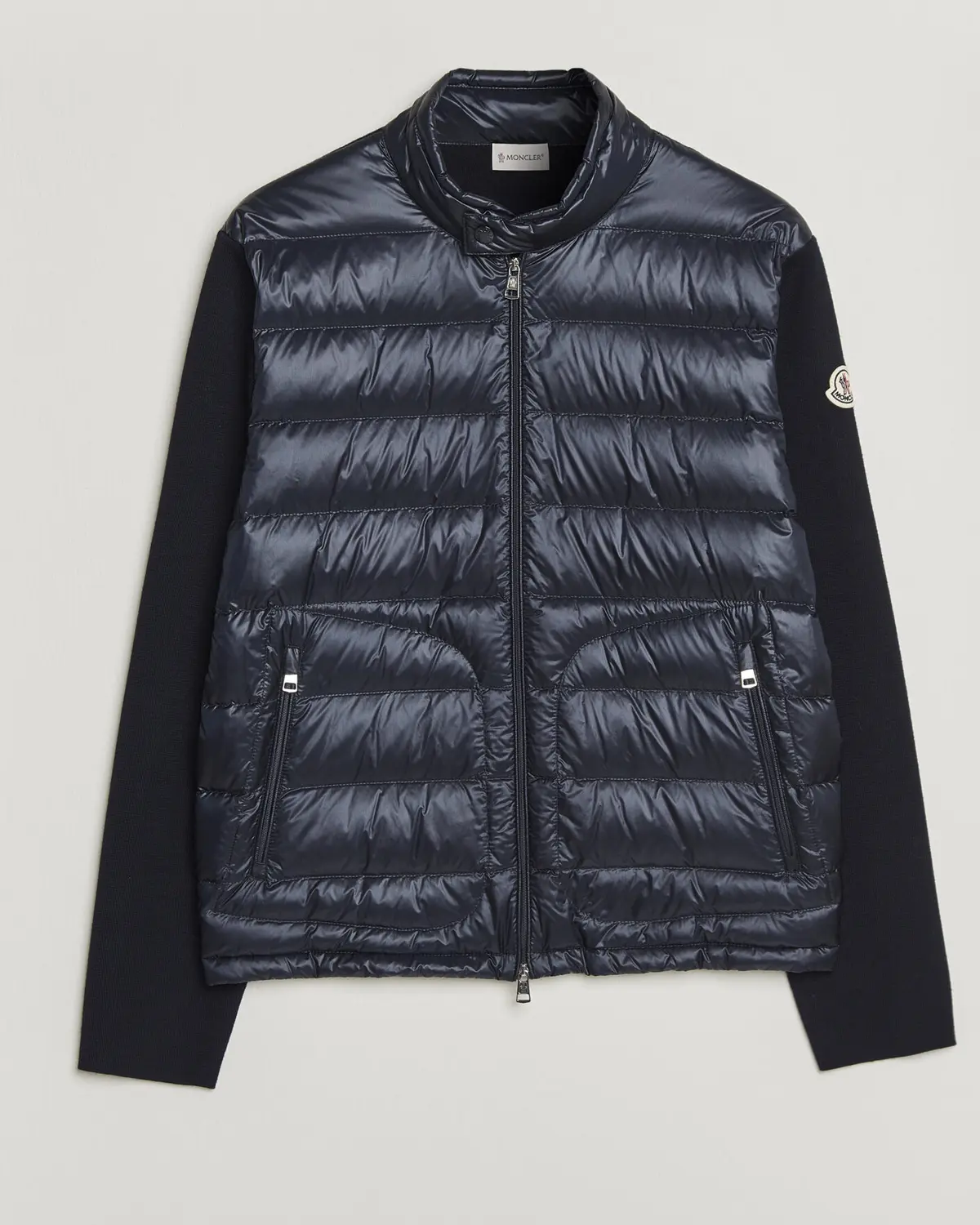 Moncler Hybrid Laque Zip Cardigan Navy