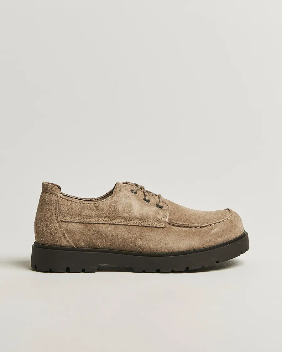 BIRKENSTOCK Highwood Moc Lace Gray Taupe Suede