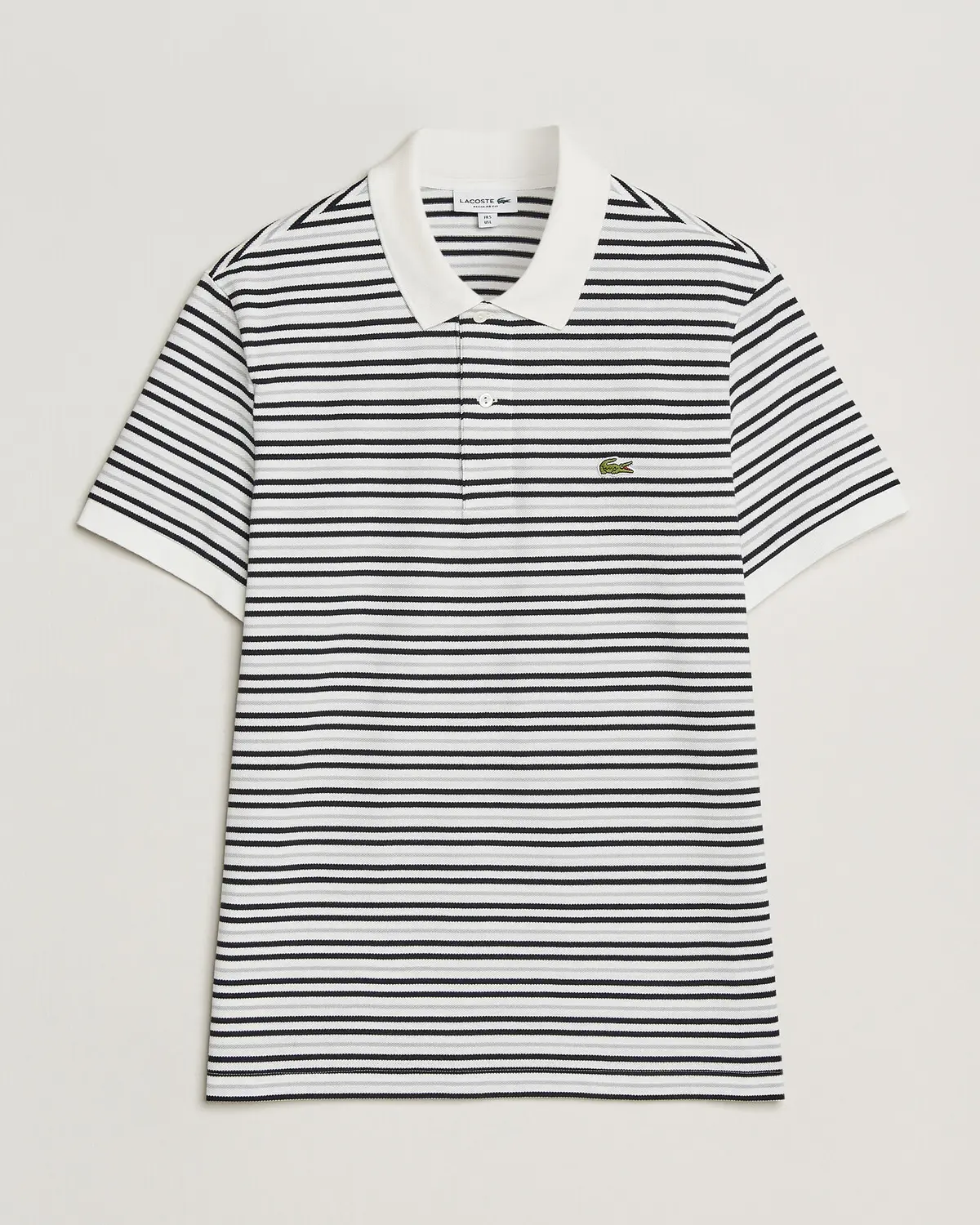 Lacoste Original Striped Polo Piké Blackbird/Flour