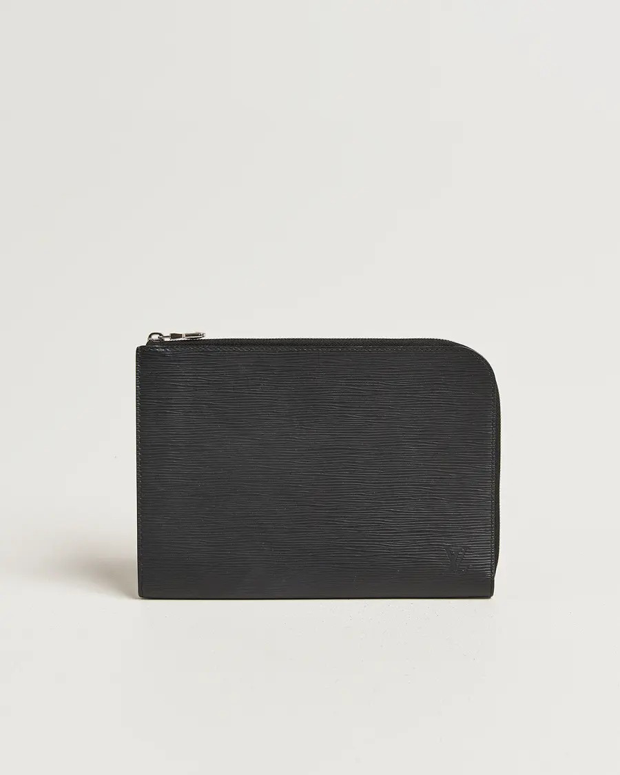 Louis Vuitton Pre-Owned Porte Documents Epi Leather Black