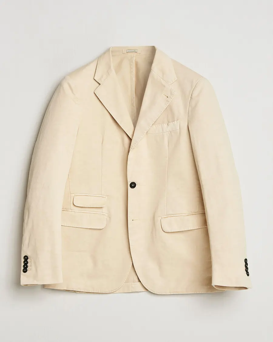 Massimo Alba Sloop Cotton Blazer Light Beige