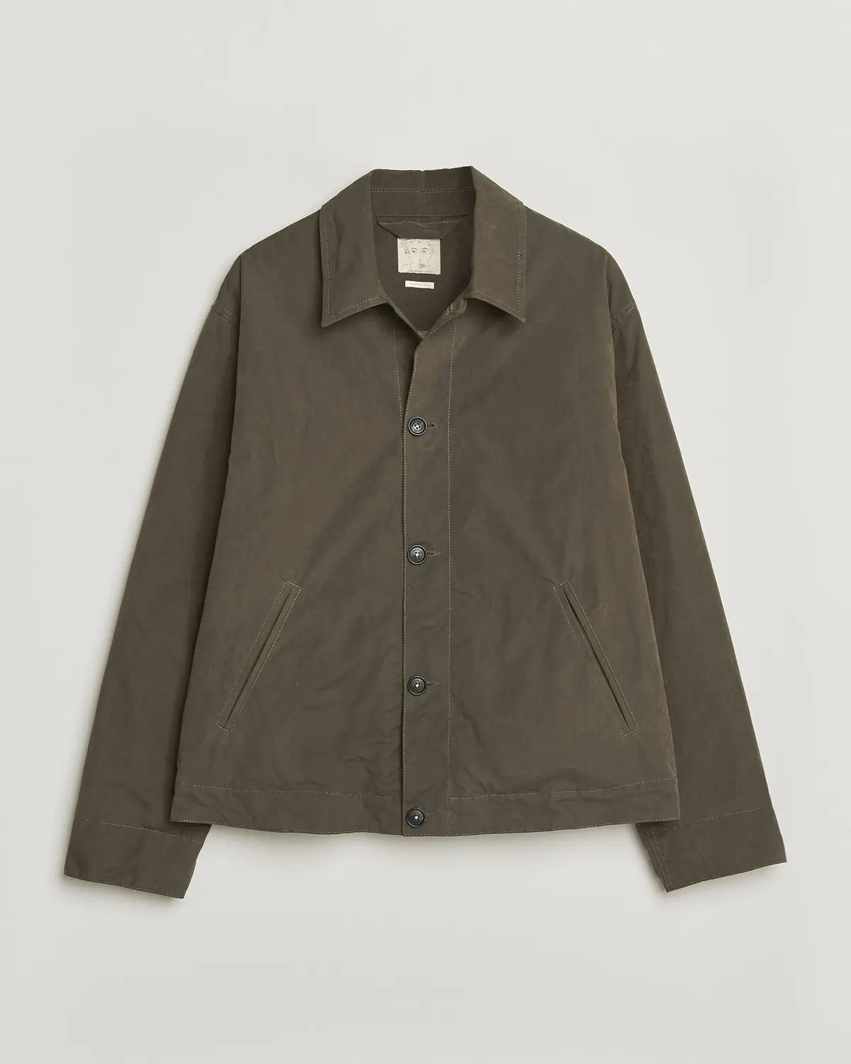 Massimo Alba Lined Cotton Bomber Jacket Hunter