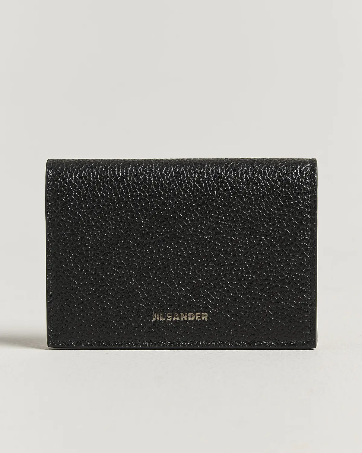 Jil Sander Grain Leather Card Holder Black