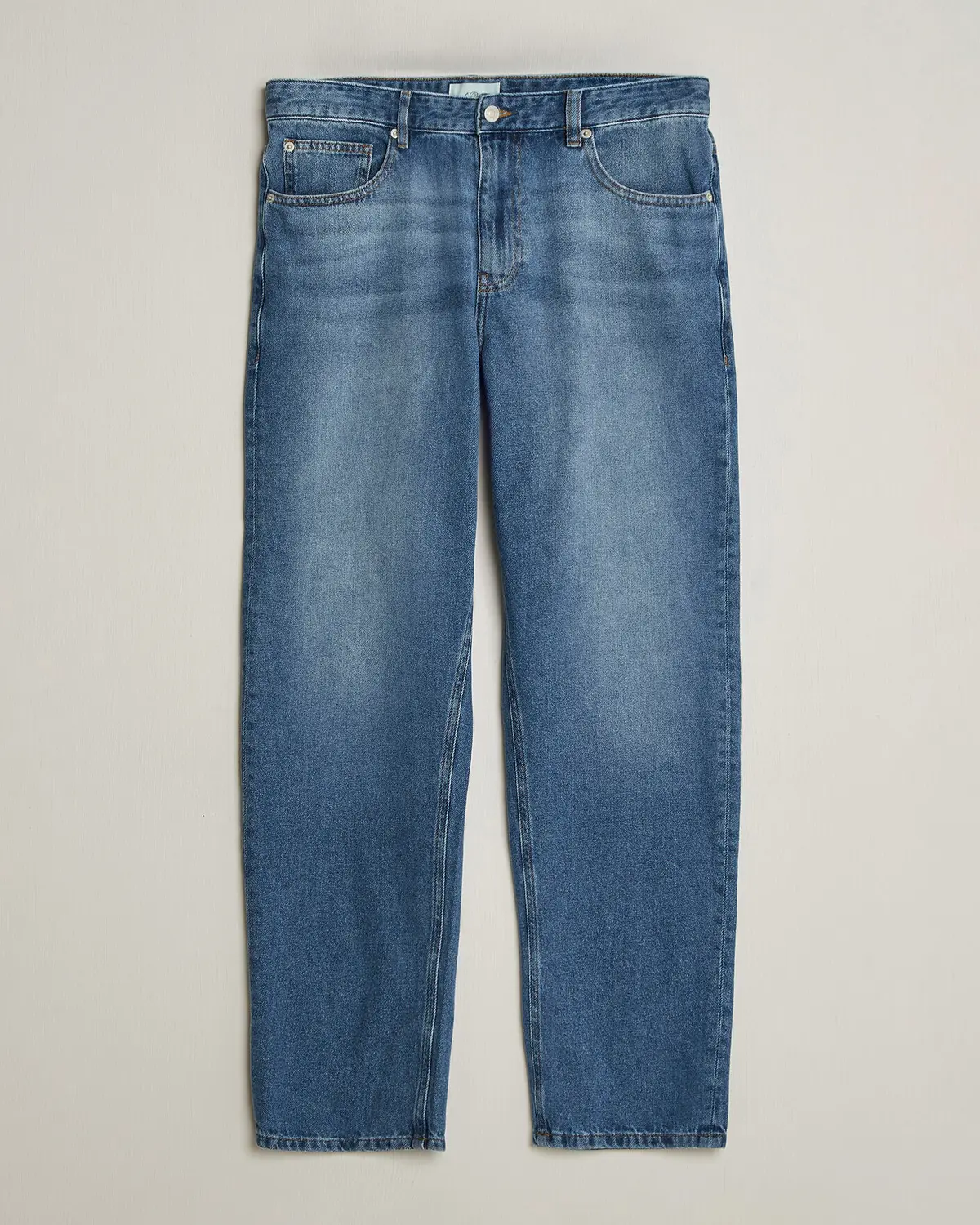 Les Deux Ryder Washed Jeans Medium Indigo Blue