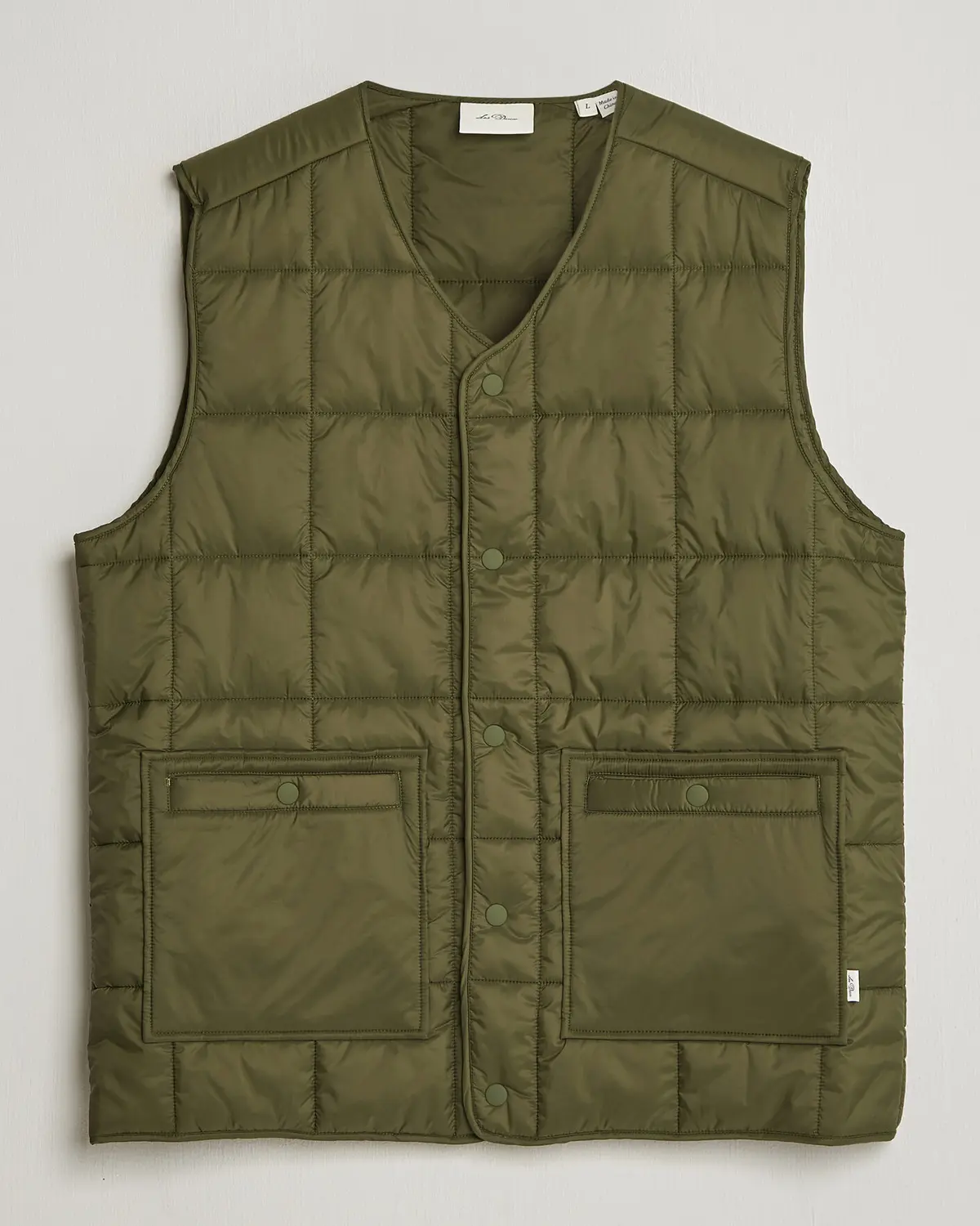 Les Deux Matt Quilted Vest Olive Night