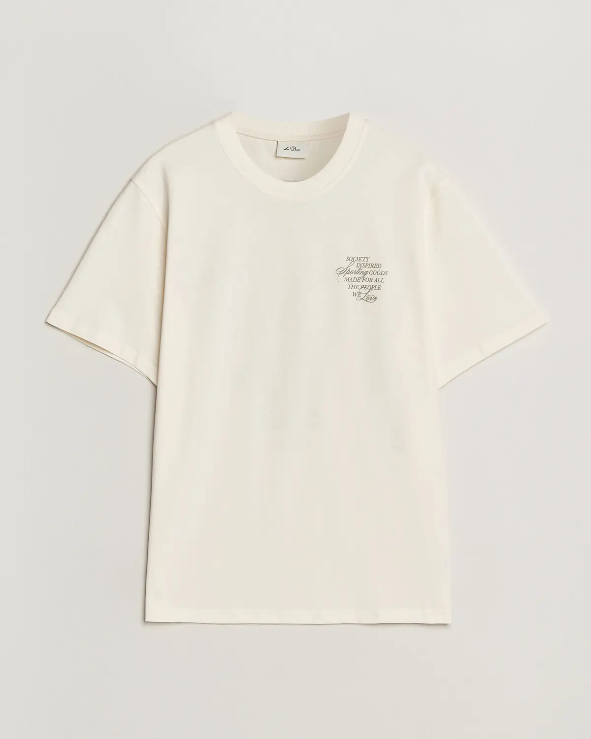 Les Deux Ben Faience T-Shirt Eggnog White