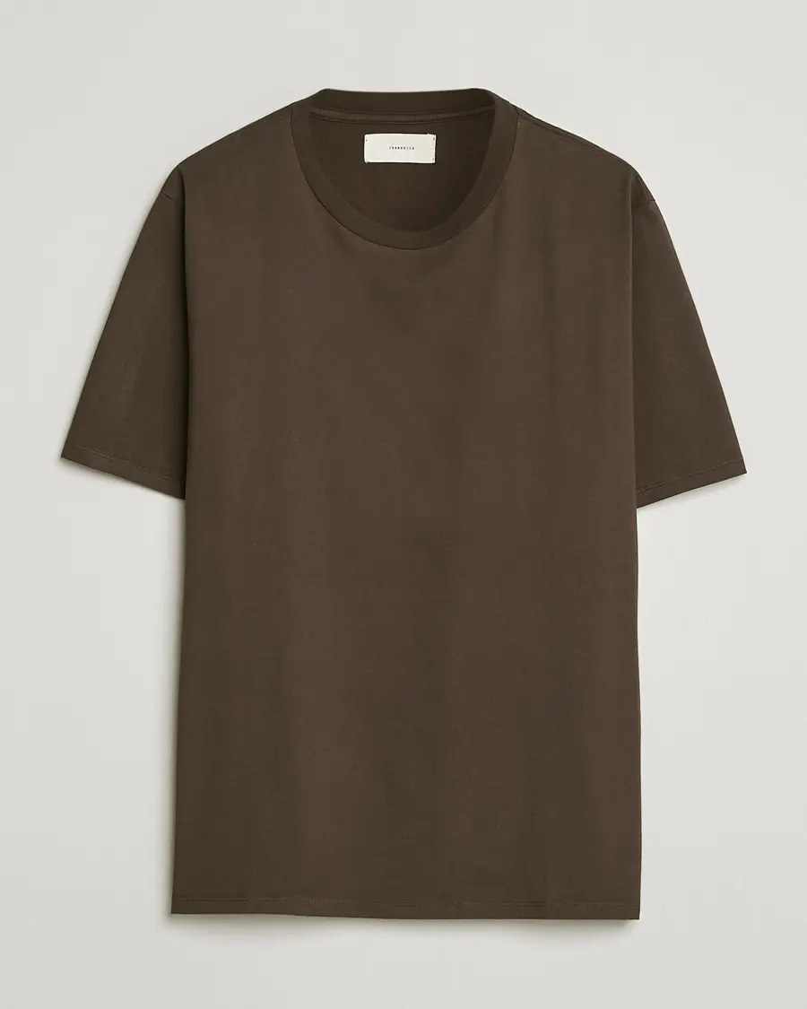 Jeanerica Delon Crew Neck T-Shirt Brown