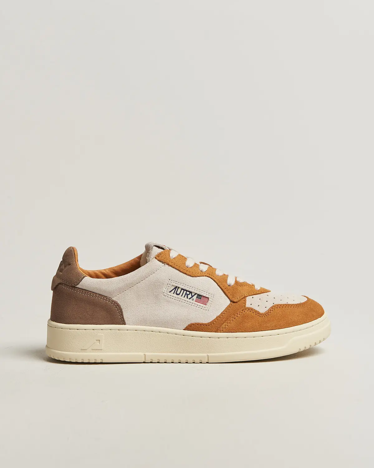 Autry Medalist Low Suede Mix Sneaker Antilop/White/Brown