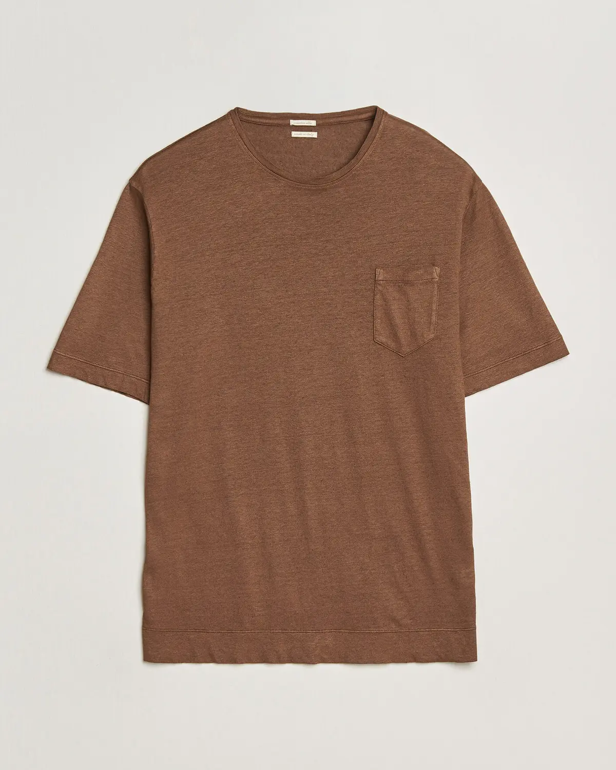 Massimo Alba Panarea Cotton/Linen T-Shirt Wood