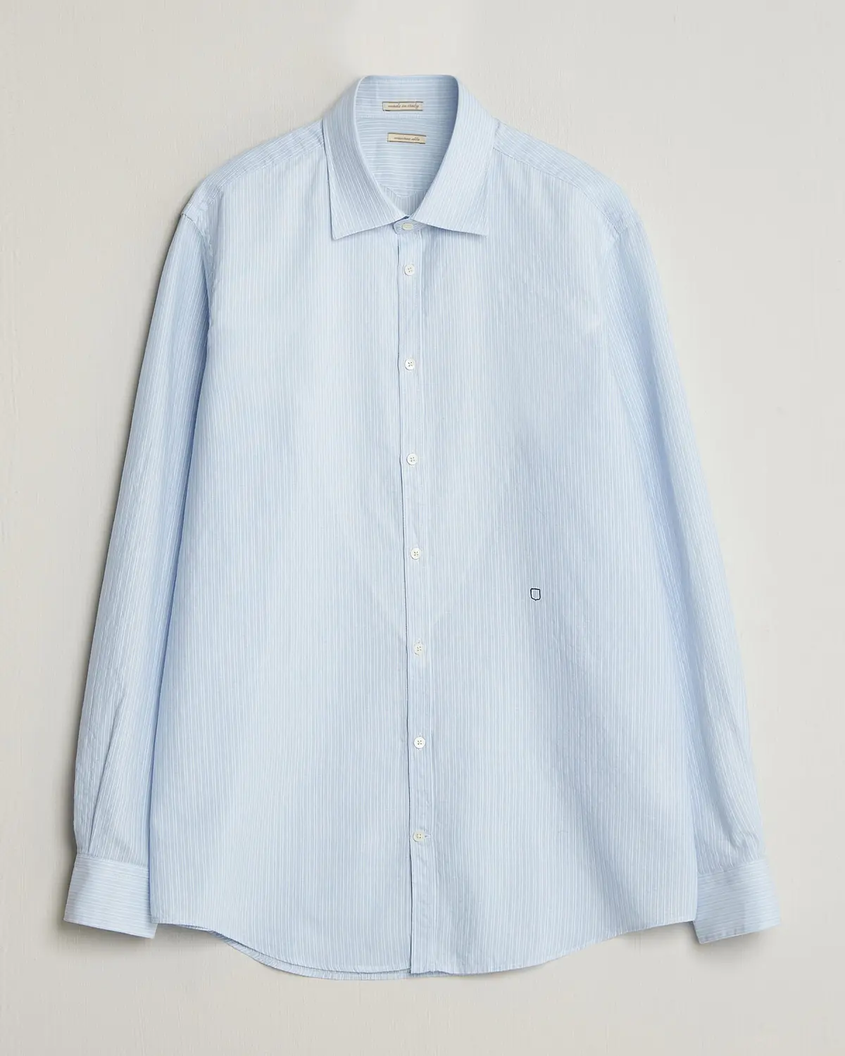 Massimo Alba Genova Striped Shirt Sky Blue