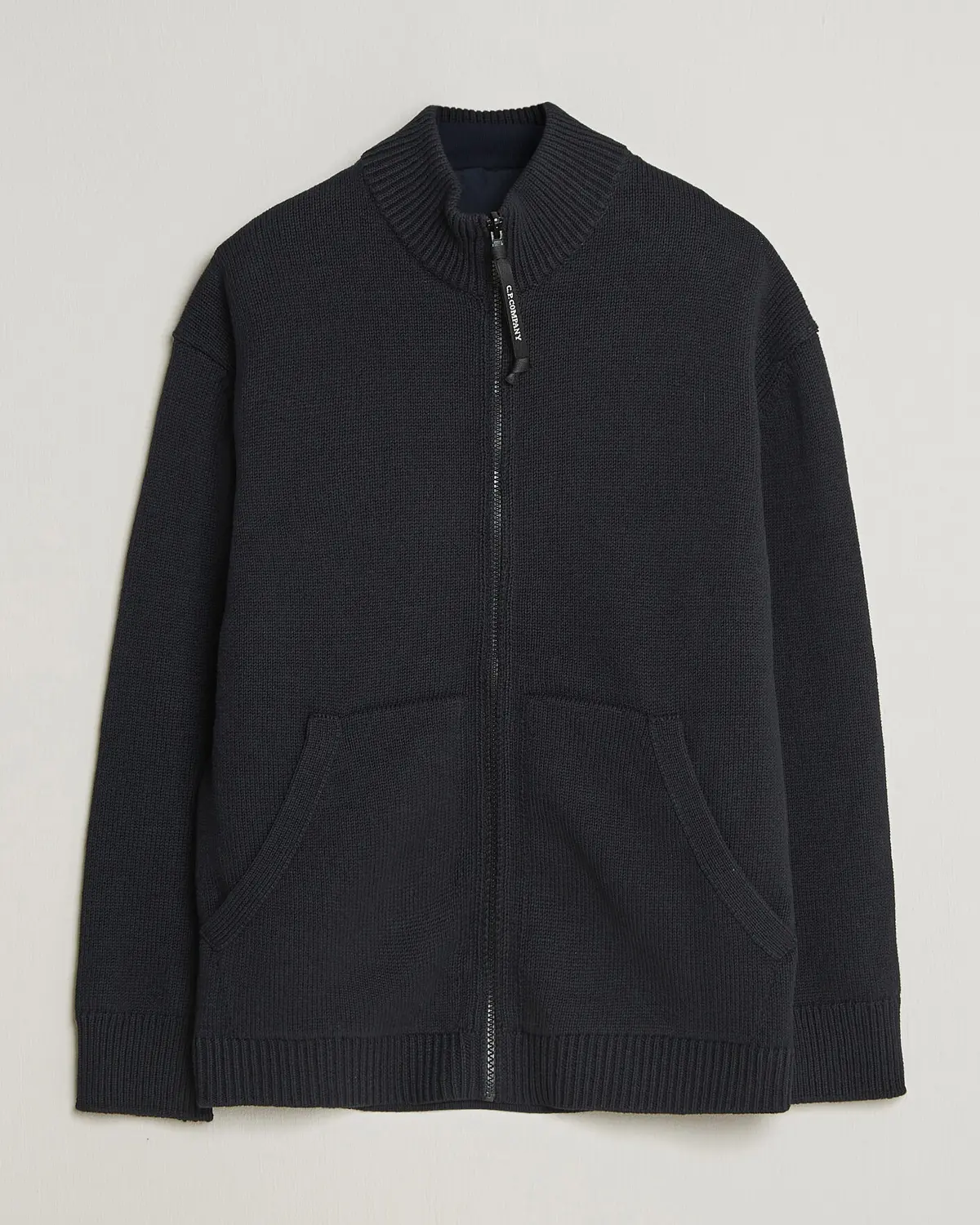 C.P. Company Cotton Mix 2 in 1 Knitted Sweater Navy