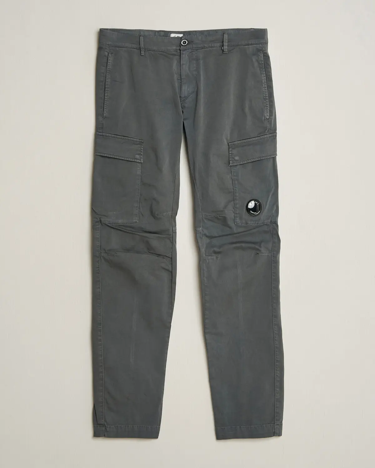 C.P. Company Satin Stretch Cargo Pants Dark Grey